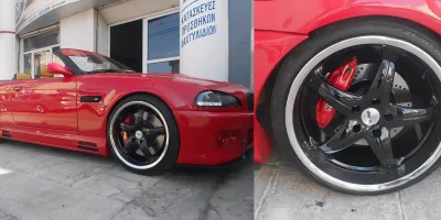 Ζάντα BMW θερμικό γυάλισμα πατούρας με ηλεκτροστατική βαφή - 2