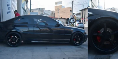 Ζάντα BMW βαμμένη μαύρο με ηλεκτροστατική βαφή - 6