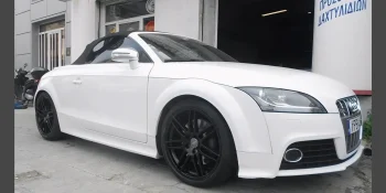 Ζάντα Audi βαμμένη μαύρο με ηλεκτροστατική βαφή - 3
