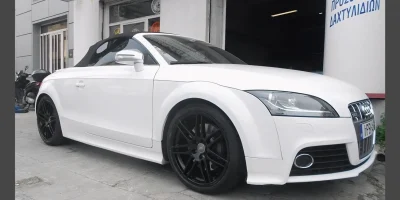 Ζάντα Audi βαμμένη μαύρο με ηλεκτροστατική βαφή - 3