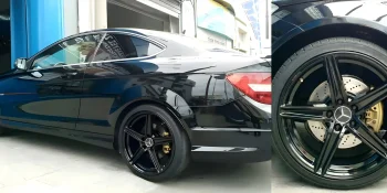 Ζάντα Mercedes βαμμένη μαύρο με ηλεκτροστατική βαφή - 2