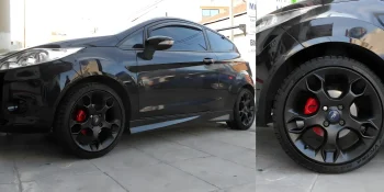 Ζάντα Ford βαμμένη μαύρο με ηλεκτροστατική βαφή - 3