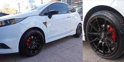 Ζάντα Ford βαμμένη μαύρο με ηλεκτροστατική βαφή - 2