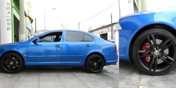 Ζάντα Skoda βαμμένη μαύρο με ηλεκτροστατική βαφή - 2