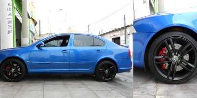 Ζάντα Skoda βαμμένη μαύρο με ηλεκτροστατική βαφή - 2