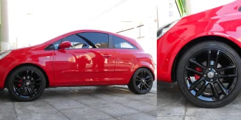 Ζάντα Opel βαμμένη μαύρο με ηλεκτροστατική βαφή - 4