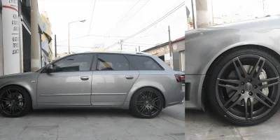 Ζάντα Audi βαμμένη ανθρακί με ηλεκτροστατική βαφή - 4