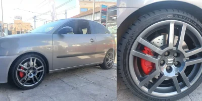 Ζάντα Seat βαμμένη ανθρακί με ηλεκτροστατική βαφή