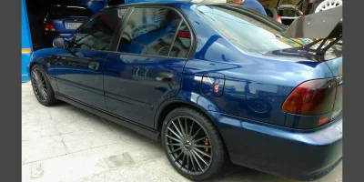 Ζάντα Honda βαμμένη ανθρακί με ηλεκτροστατική βαφή - 4