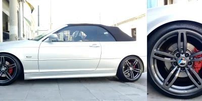 Ζάντα BMW βαμμένη ανθρακί με ηλεκτροστατική βαφή