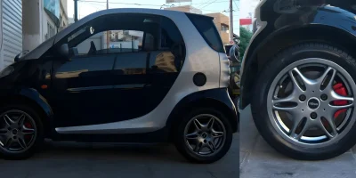 Ζάντα Smart βαμμένη gun metal με ηλεκτροστατική βαφή