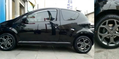 Ζάντα Citroen βαμμένη gun metal με ηλεκτροστατική βαφή