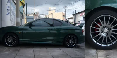 Ζάντα Hyundai βαμμένη gun metal με ηλεκτροστατική βαφή