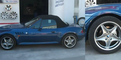 Ζάντα BMW βαμμένη gun metal με ηλεκτροστατική βαφή