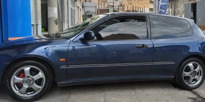 Ζάντα Honda βαμμένη gun metal με ηλεκτροστατική βαφή