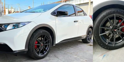 Ζάντα Honda βαμμένη ανθρακί με ηλεκτροστατική βαφή - 5