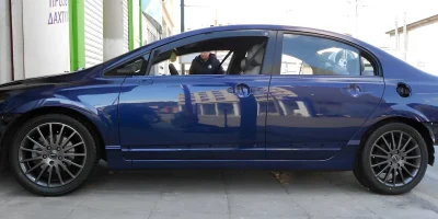 Ζάντα Honda βαμμένη ανθρακί με ηλεκτροστατική βαφή - 6