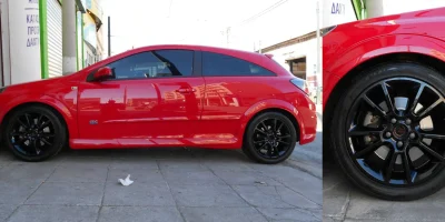 Ζάντα Opel βαμμένη μαύρο με ηλεκτροστατική βαφή - 8