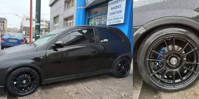 Ζάντα Opel βαμμένη μαύρο με ηλεκτροστατική βαφή - 5