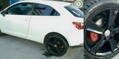 Ζάντα Seat βαμμένη μαύρο με ηλεκτροστατική βαφή - 6