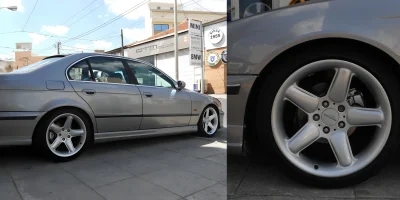 Ζάντα BMW βαμμένη ασημί με ηλεκτροστατική βαφή