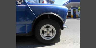 Ζάντα Mini Cooper βαμμένη ασημί με ηλεκτροστατική βαφή