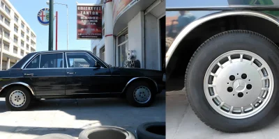 Ζάντα Mercedes βαμμένη ασημί με ηλεκτροστατική βαφή - 2