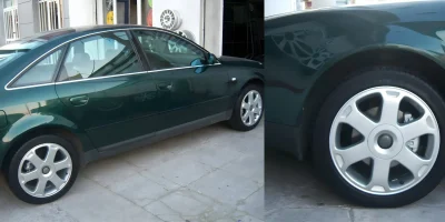 Ζάντα Audi βαμμένη ασημί με ηλεκτροστατική βαφή - 2