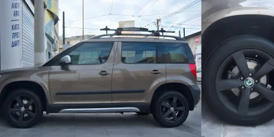 Ζάντα Skoda βαμμένη μαύρο με ηλεκτροστατική βαφή - 4