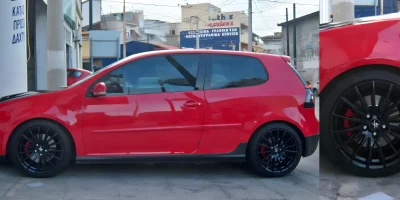 Ζάντα Volkswagen βαμμένη μαύρη με ηλεκτροστατική βαφή - 8