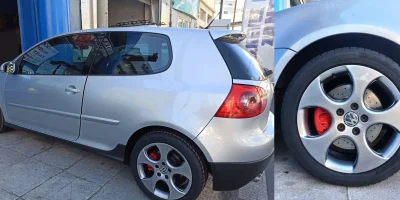Ζάντα Volkswagen βαμμένη ασημί με ηλεκτροστατική βαφή - 2