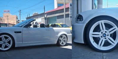 Ζάντα BMW βαμμένη λευκό με ηλεκτροστατική βαφή