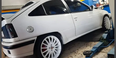 Ζάντα Opel βαμμένη λευκό με ηλεκτροστατική βαφή - 2
